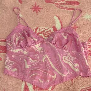 Pink Swirl Camisole Top